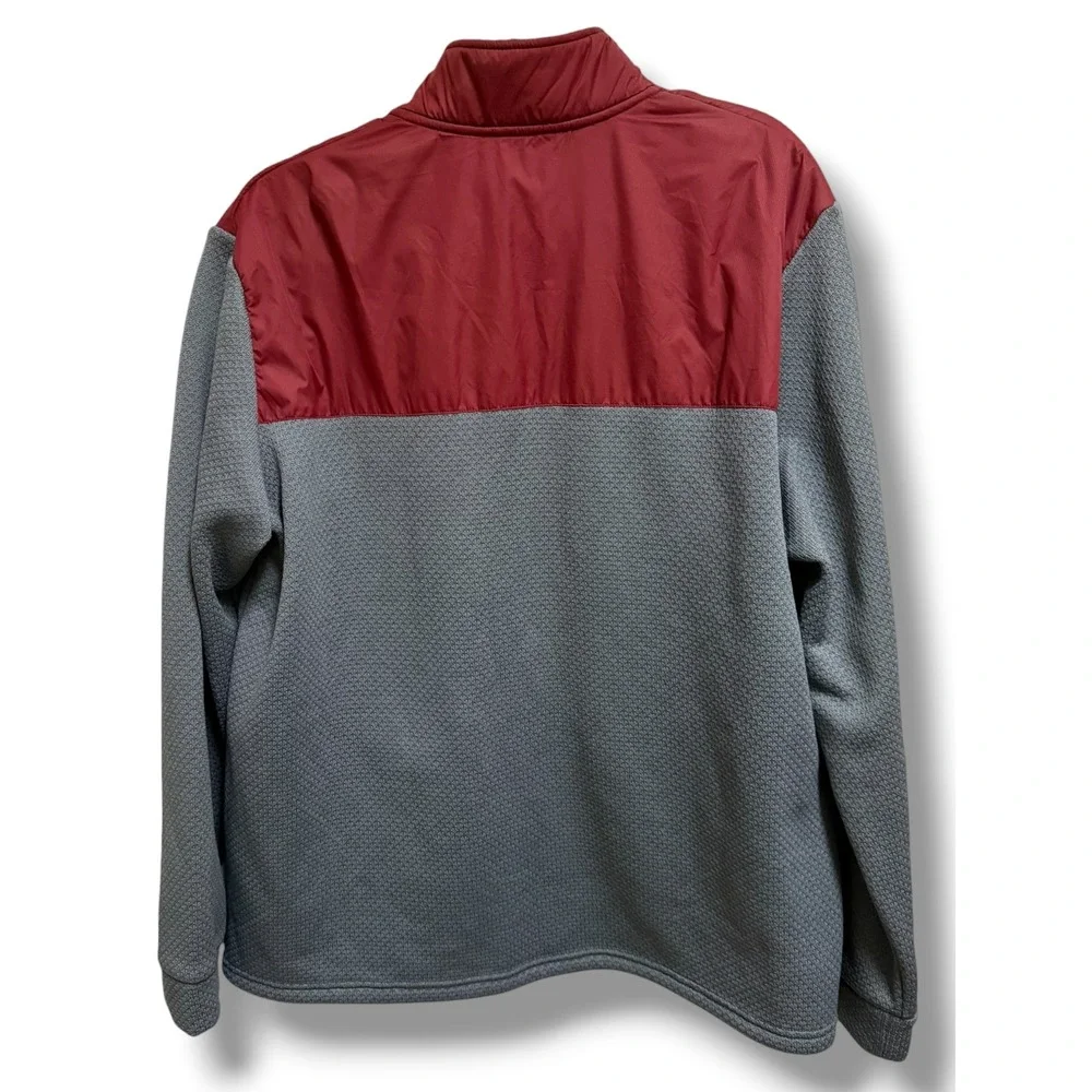 FSU Florida State Seminoles Full Zip‎ Jacket Mens XL Grey Garnet Rivalry Threads